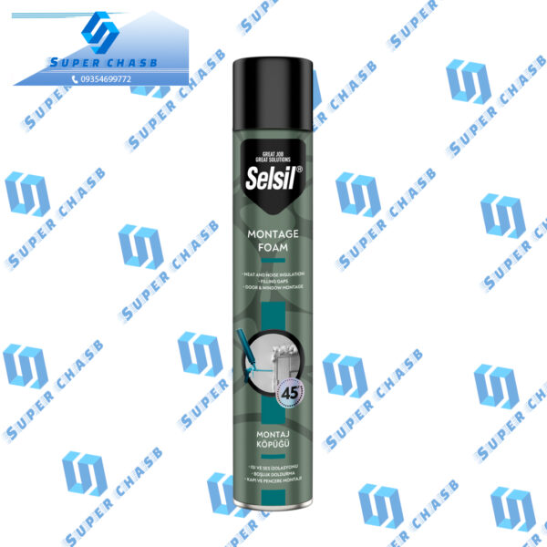 Selsil-Montage-Foam-845gr-اسپری-فوم-مونتاژ-845-گرم-سلسیل Selsil-Montage-Foam-845gr-اسپری-فوم-مونتاژ-845-گرم-سلسیل